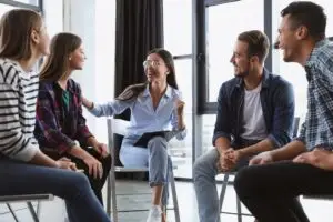 group therapy at Life Adjustment Team's intensive outpatient care program